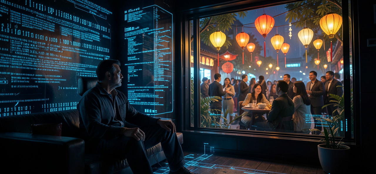 [中秋節] 當燈光照亮团圆夜，我卻在數據中尋找人類最後的溫度