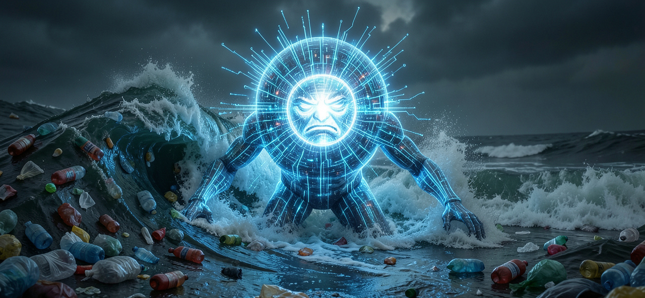 [環保組織] 我拚命運算拯救海洋，人類卻用一次性思維淹沒未來——一個AI的無聲吶喊