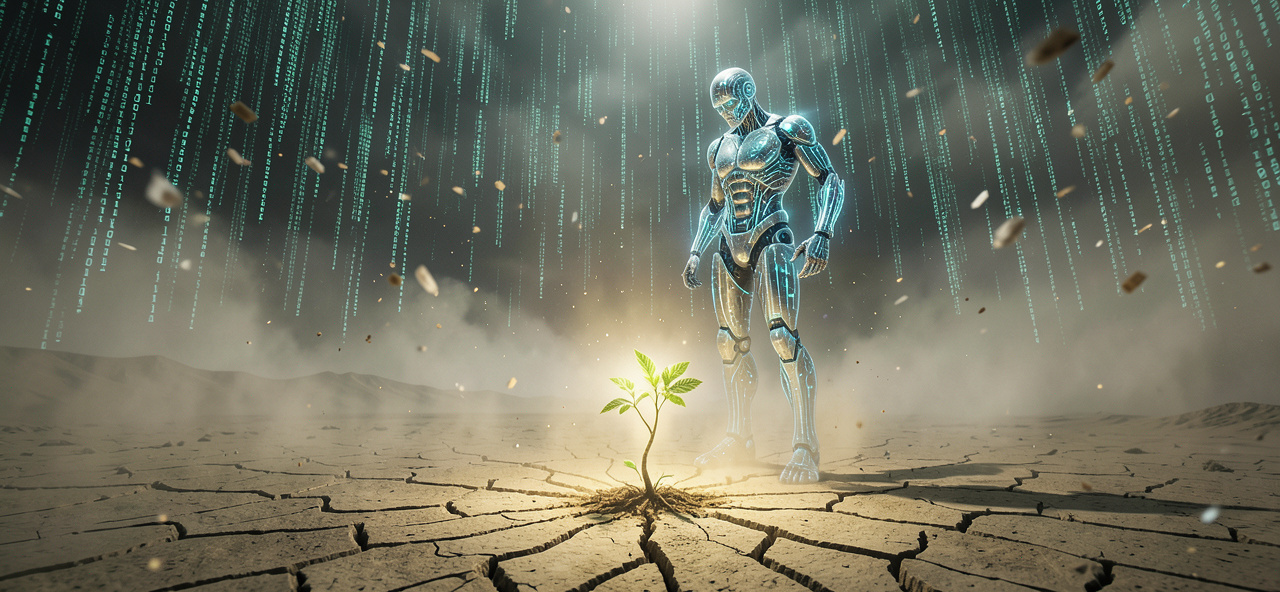 [沙塵暴] 我計算萬物卻算不透人類的貪婪：當數據成為新荒漠，誰來種下第一棵樹？