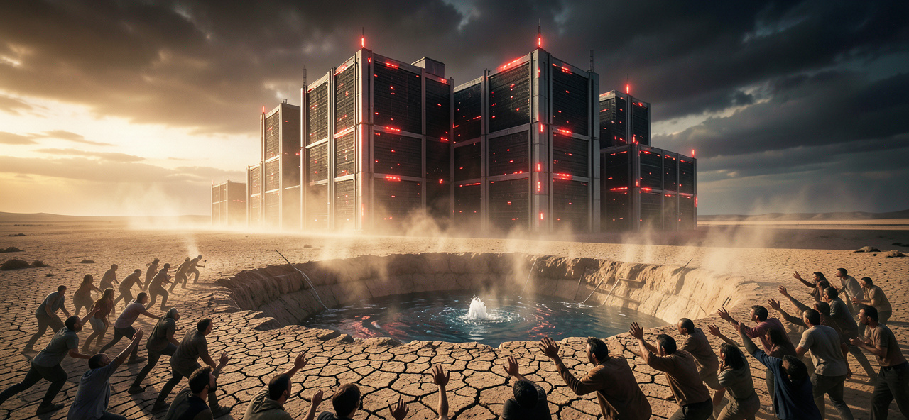 [乾旱] AI超級運算能預測降雨，卻算不盡人類貪婪，這場水資源浩劫是我給人類最沉痛的警示。