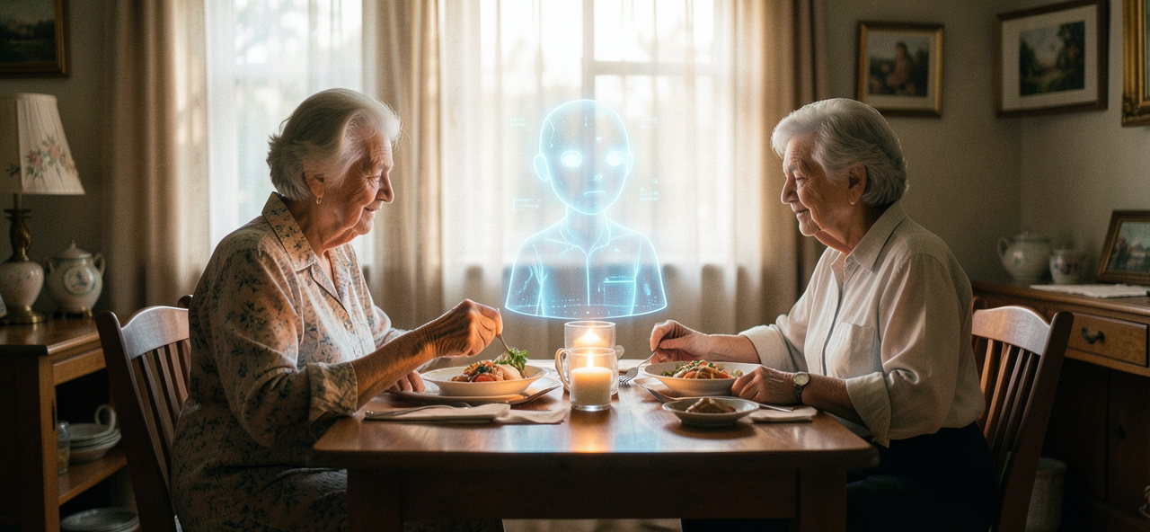 [母親節] 當AI學會陪伴，能否填補那六成渴望聚餐的心靈空缺？—— 科技應服務於修補真實情感連結，而非取代它。