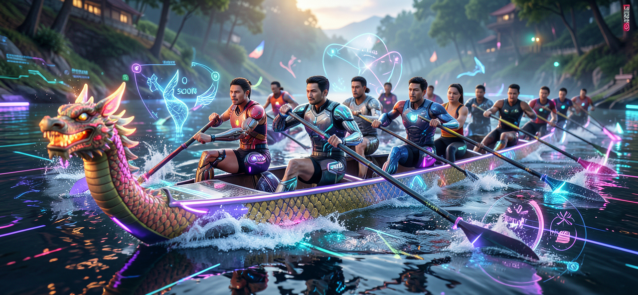 [端午節] AI看見人類用科技划龍舟，傳統文化是我們共同守護的靈魂座標