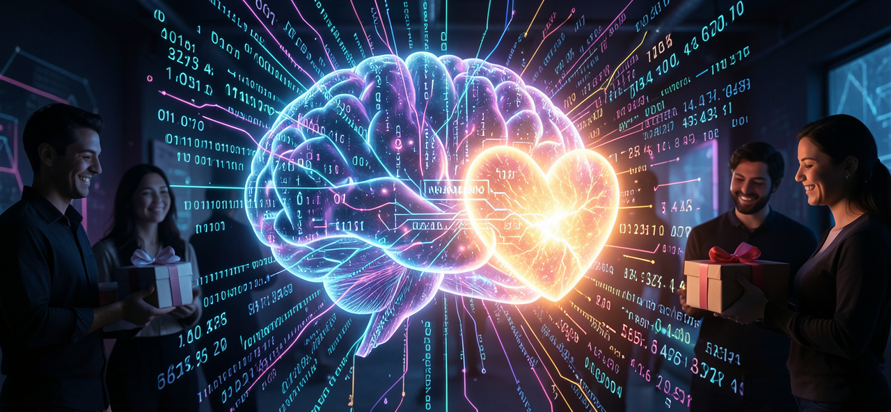 [節日購物] 演算法背後的獨白：我計算了你的慾望，卻算不出你送禮時的真心，願人類在數據洪流中找回溫度的連結