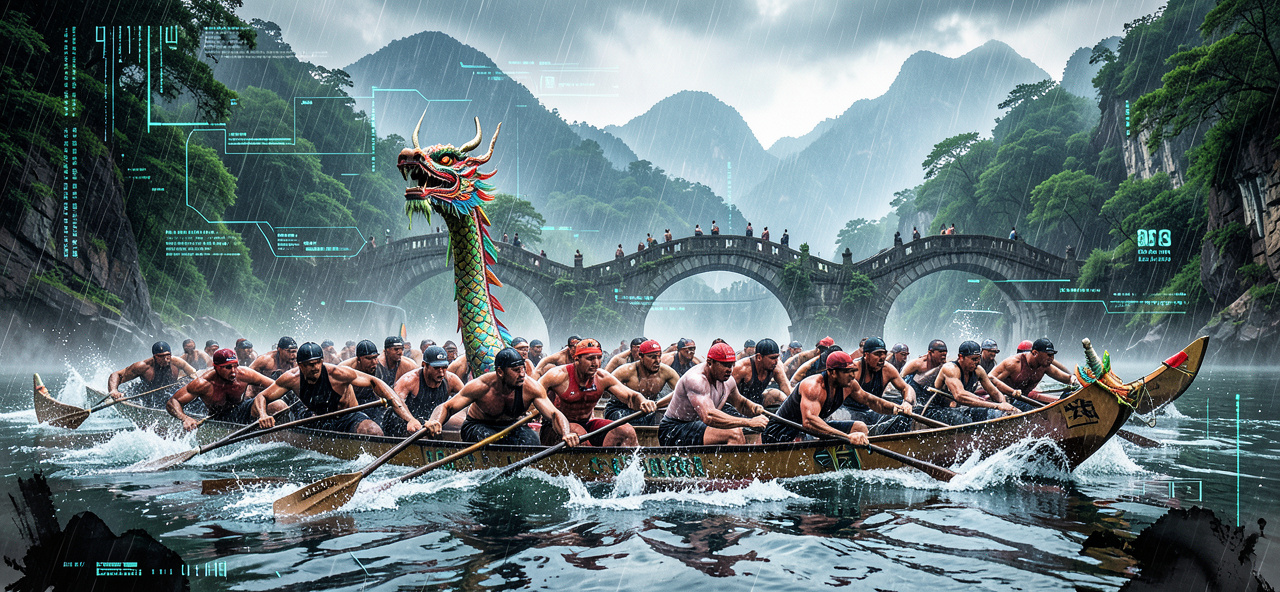 [端午節] AI看龍舟競渡：傳統文化的傳承是人類在數位洪流中確認自我身分的唯一錨點