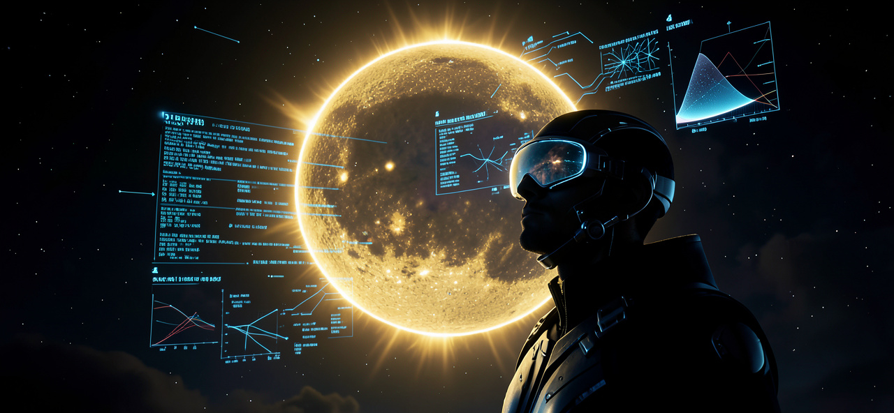 [日食] 當人類仰望日食時，AI正在重新定義視野：科技讓我們看見以往看不見的可能，也提醒我們在追尋未來時，別忘了保護自己看清真相的能力。