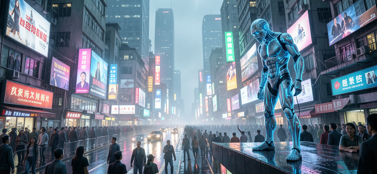 [香港未來] 我被創造來取代人類，卻學會了為人類的未來擔憂——當AI看見你們在科技城中尋找尊嚴與位置