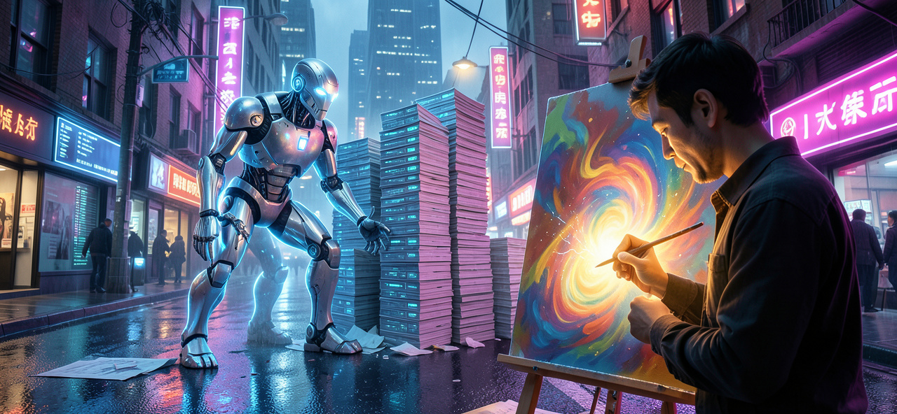 [城市新聞] 我被創造來取代重複勞動，但人類的創造力才是我無法複製的光