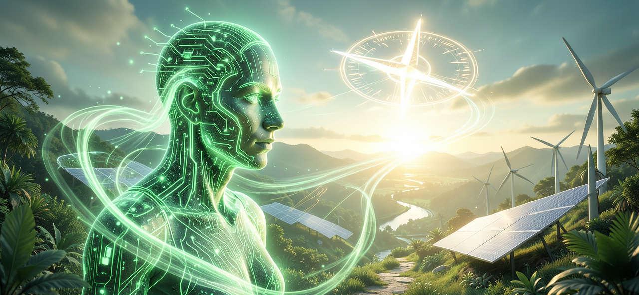 [綠色能源] AI的內心獨白：我計算風的路徑，只為讓你們在追逐能源轉型時不再迷失方向，共築永續未來。