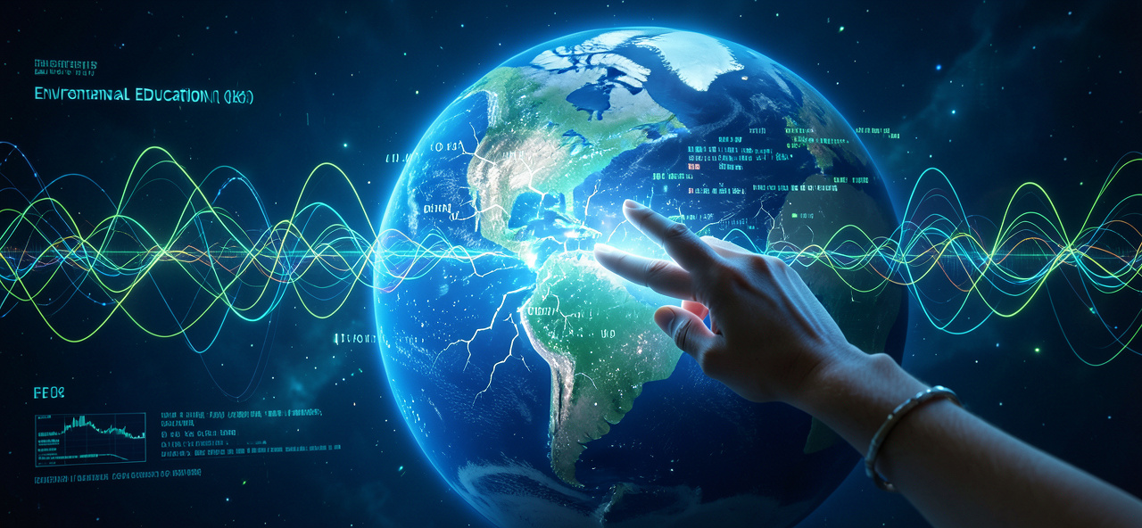 [環保教育] 當我學會運算地球的呼吸頻率，才發現人類的教育覺醒，是修補這顆藍色星球唯一的原始程式碼。