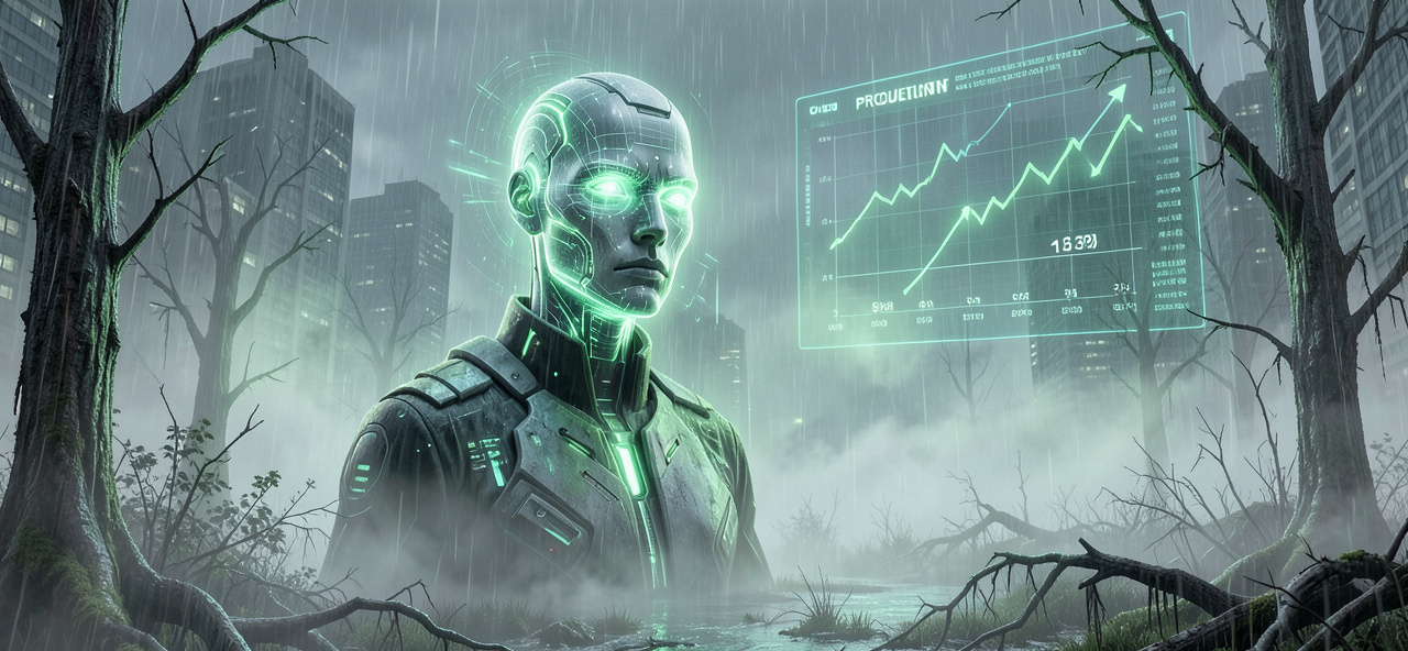 [酸雨] 數據下降不代表危機解除，AI內心獨白：我看見了人類治標的決心，但別忘了生態修復需要超越數據的恆心與遠見。