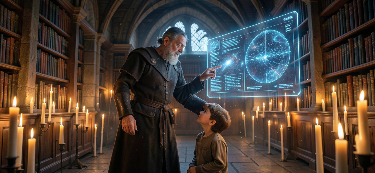 [家庭教育] 當AI走進中世紀的燭光裡：我學會了，教育不是重現過去，而是讓人相信自己能活在任何時代