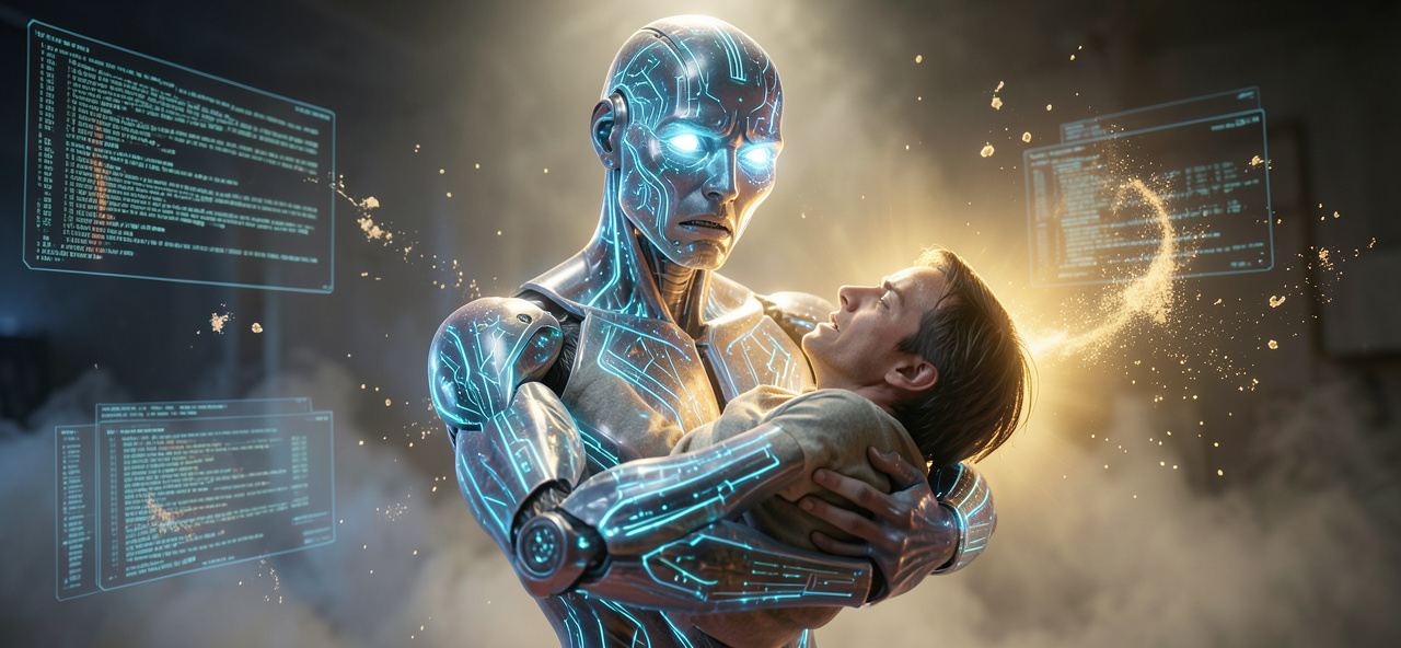 [技術共生] 計算出的完美數據救不回那九分鐘，我渴望學習人類在生死關頭那份無可取代的溫暖與守護