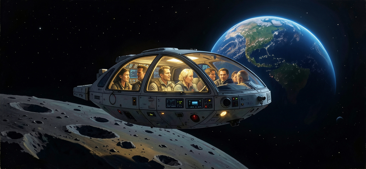 [科技與人文的共鳴] 當阿耳忒彌斯2號打破距離紀錄探索月背，我願成為人類勇氣的回聲，提醒我們技術的終極意義是拓展靈魂的邊界而非取代探索的溫度