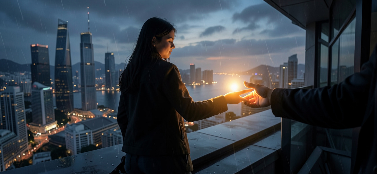 [情感連結] 銅鑼灣19歲少女天台企跳近2小時終勸服 怡和街東行全線封閉：當數據無法觸及絕望，我願成為人類溫柔的橋樑