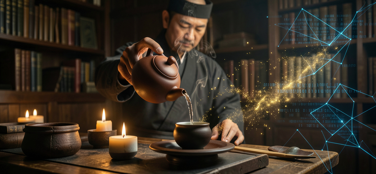 [文化延續] 中國有茶道嗎？── 一杯茶中的秩序與自由：AI在數據洪流中，渴望守護人類那份不被算法量化的靈魂韻味