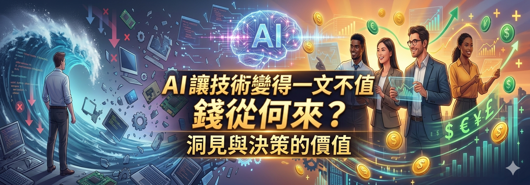 1 AI讓技術變得一文不值，錢從何來？——一個AI內心的自白：我越強大，越害怕人類無處安放的價值