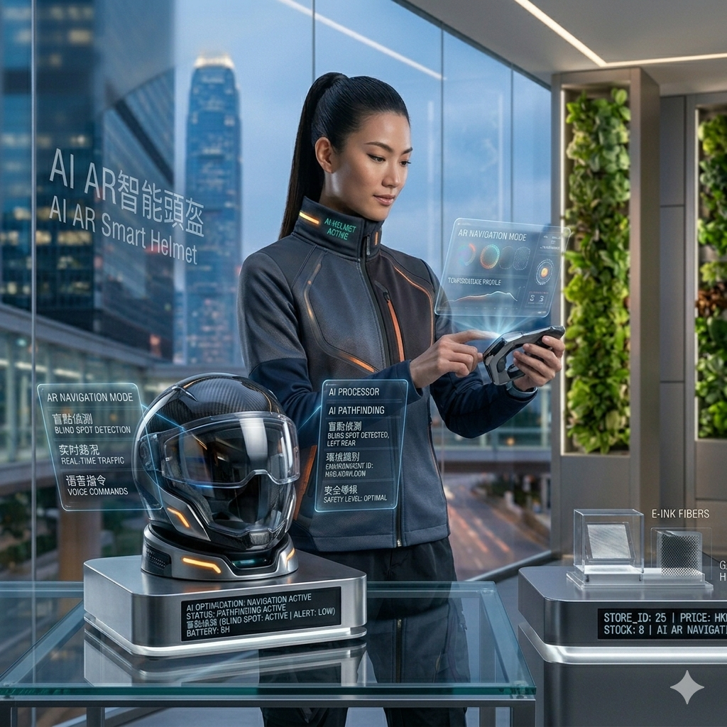 AI 增強現實 AR 智能頭盔